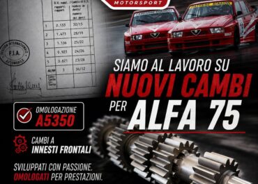 SIAMO AL LAVORO SU NUOVI CAMBI